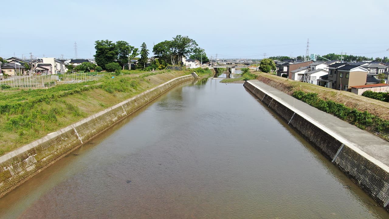 二級河川森下川 広域河川改修工事（護岸１０工区）