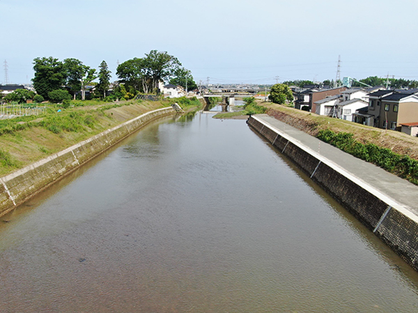 二級河川森下川 広域河川改修工事（護岸１０工区）